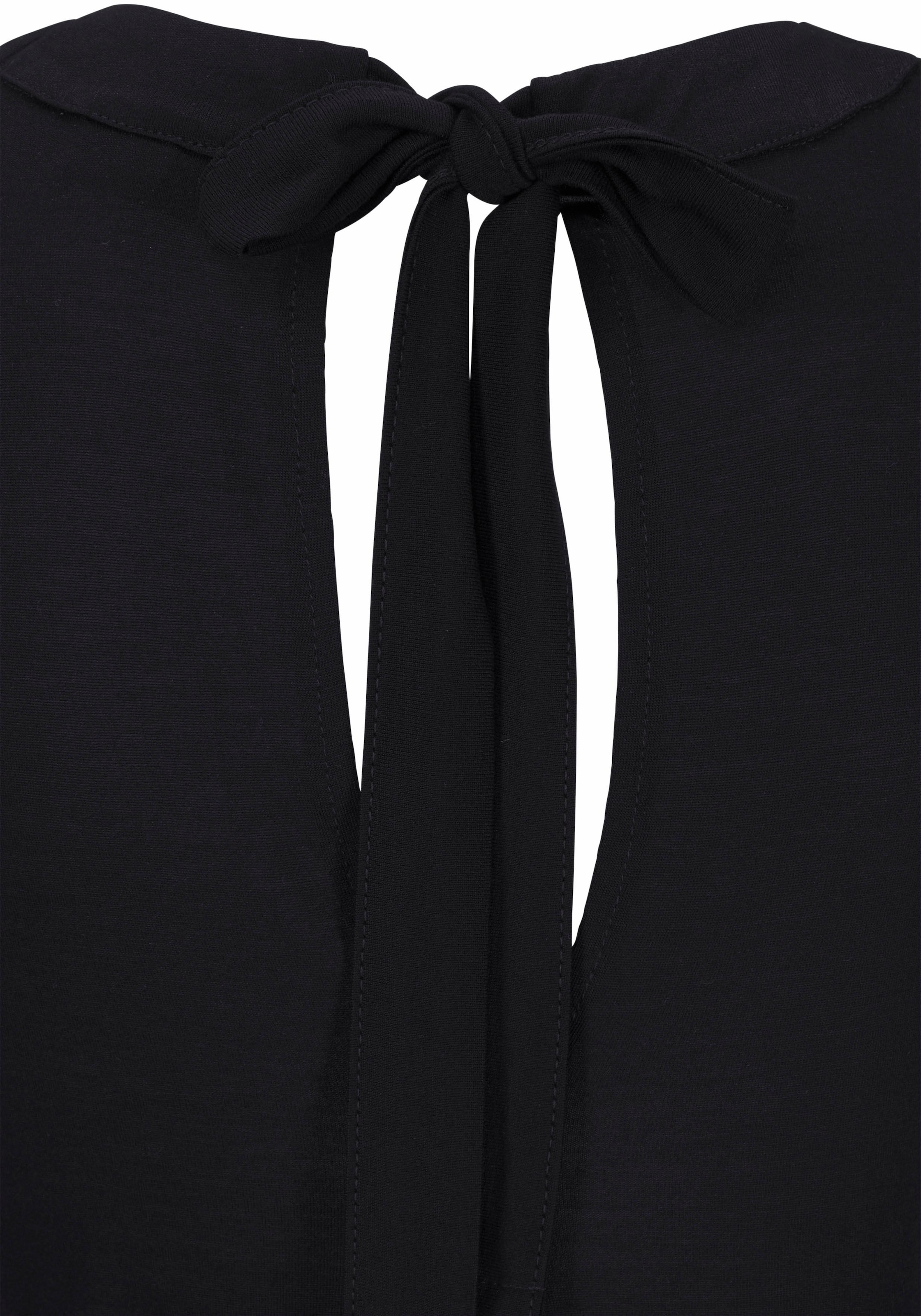 LASCANA Jerseykleid Eingrifftaschen in weit schwingender Form, mit Taschen, Bindeband im Nacken, elegant