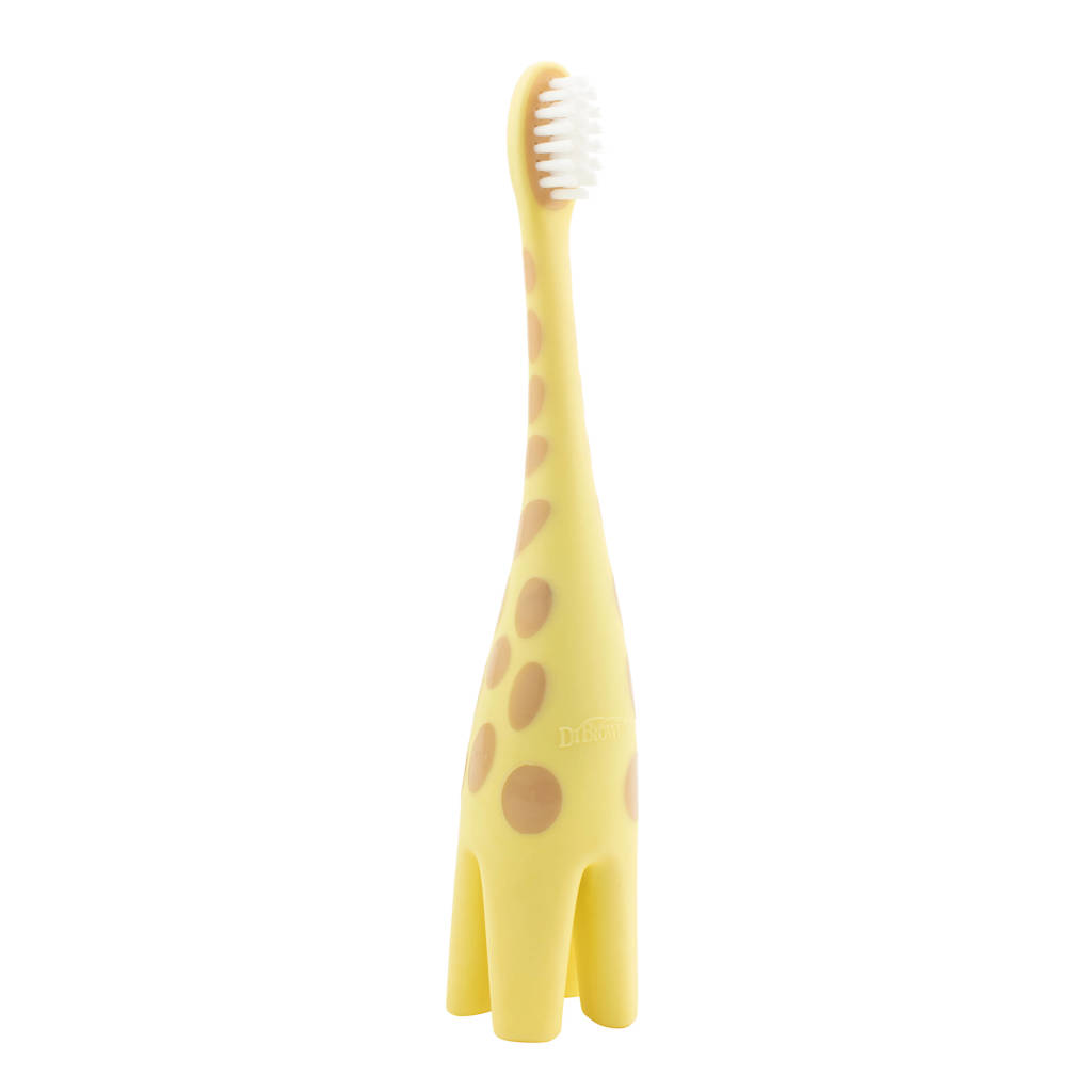 Tandenborstel giraffe geel