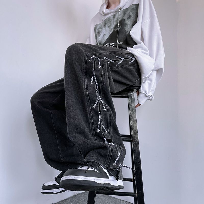 Dukakis - Jeans met trekkoord