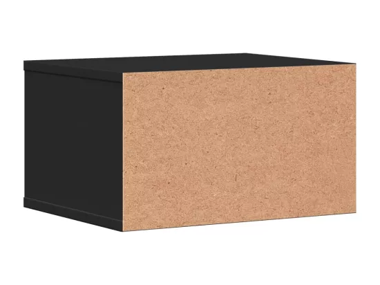 Support d'imprimante noir 40x32x22,5 cm bois d'ingénierie