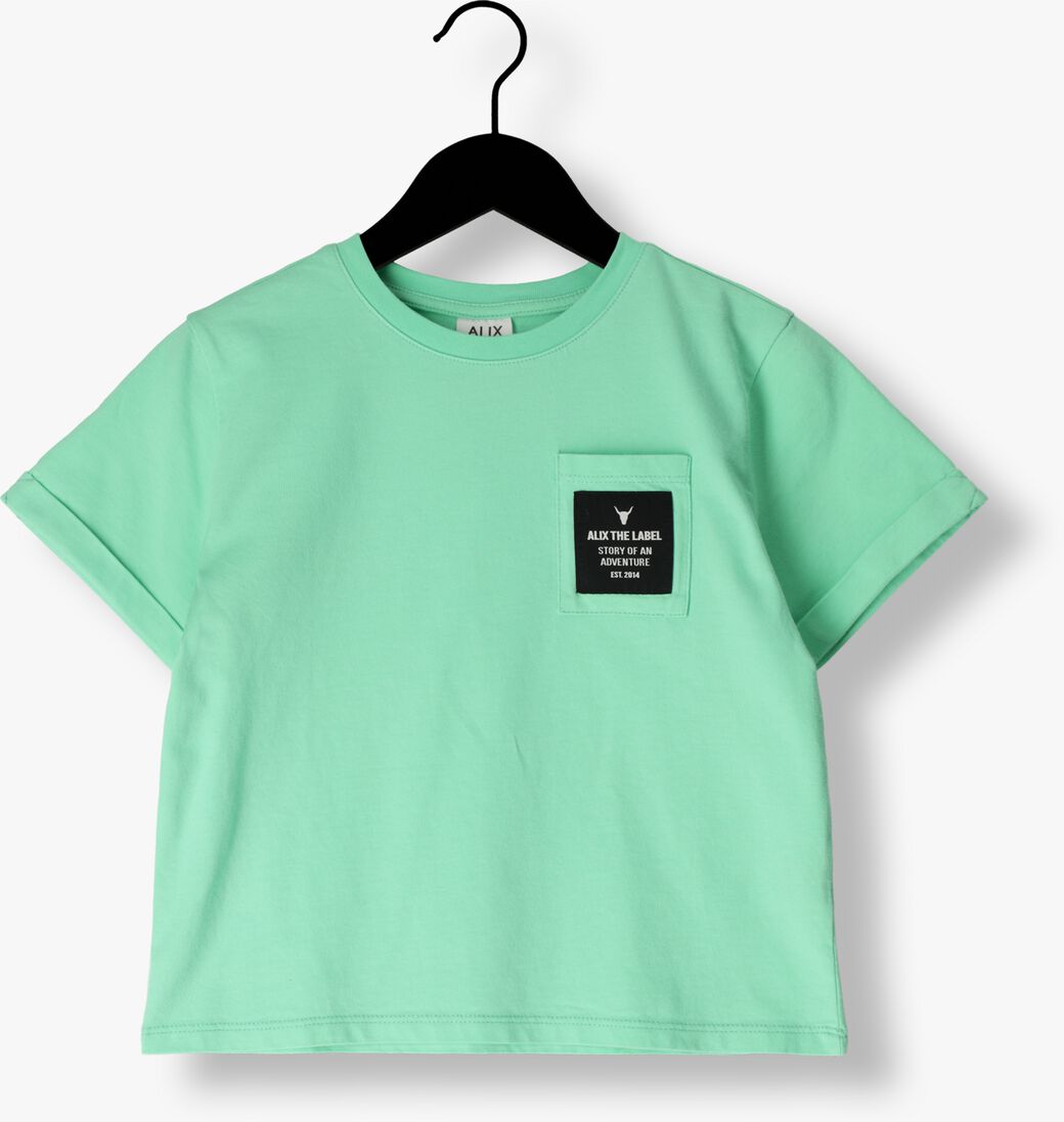 ALIX MINI mint alix mini t-shirt knitted t-shirt chest pocket