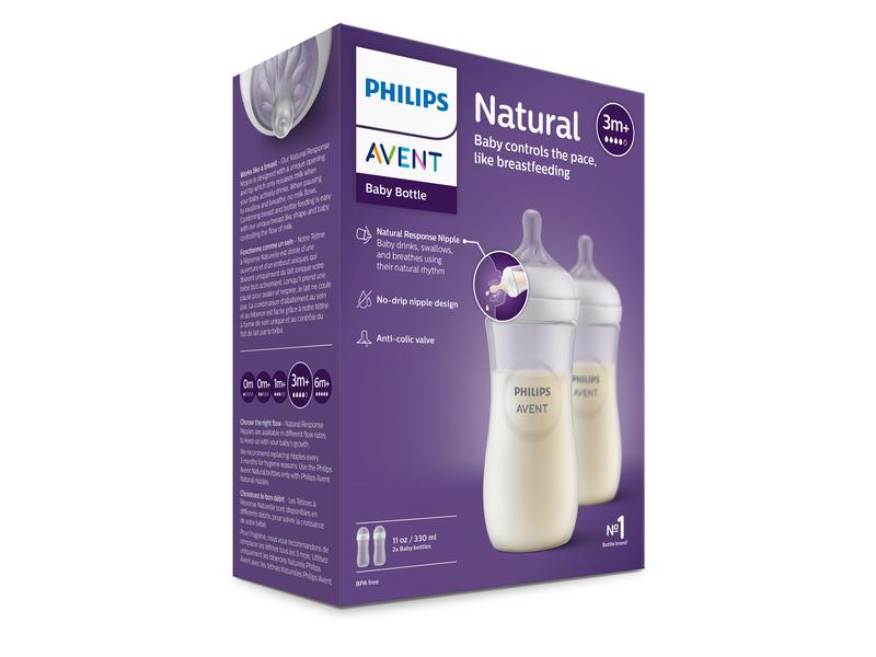 PHILIPS AVENT Flaschenset Natural Response 330 ml Flaschenset für Babys