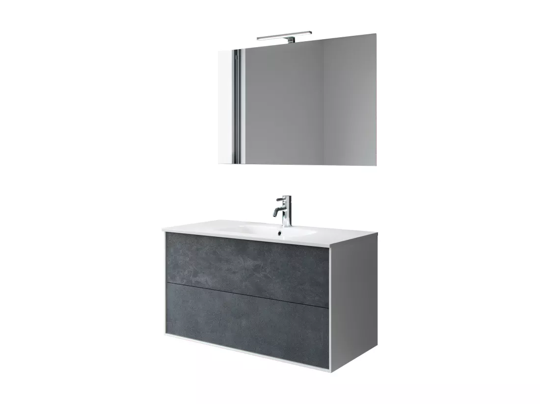 Ensemble de salle de bain 4 pièces IGEA blue pierre