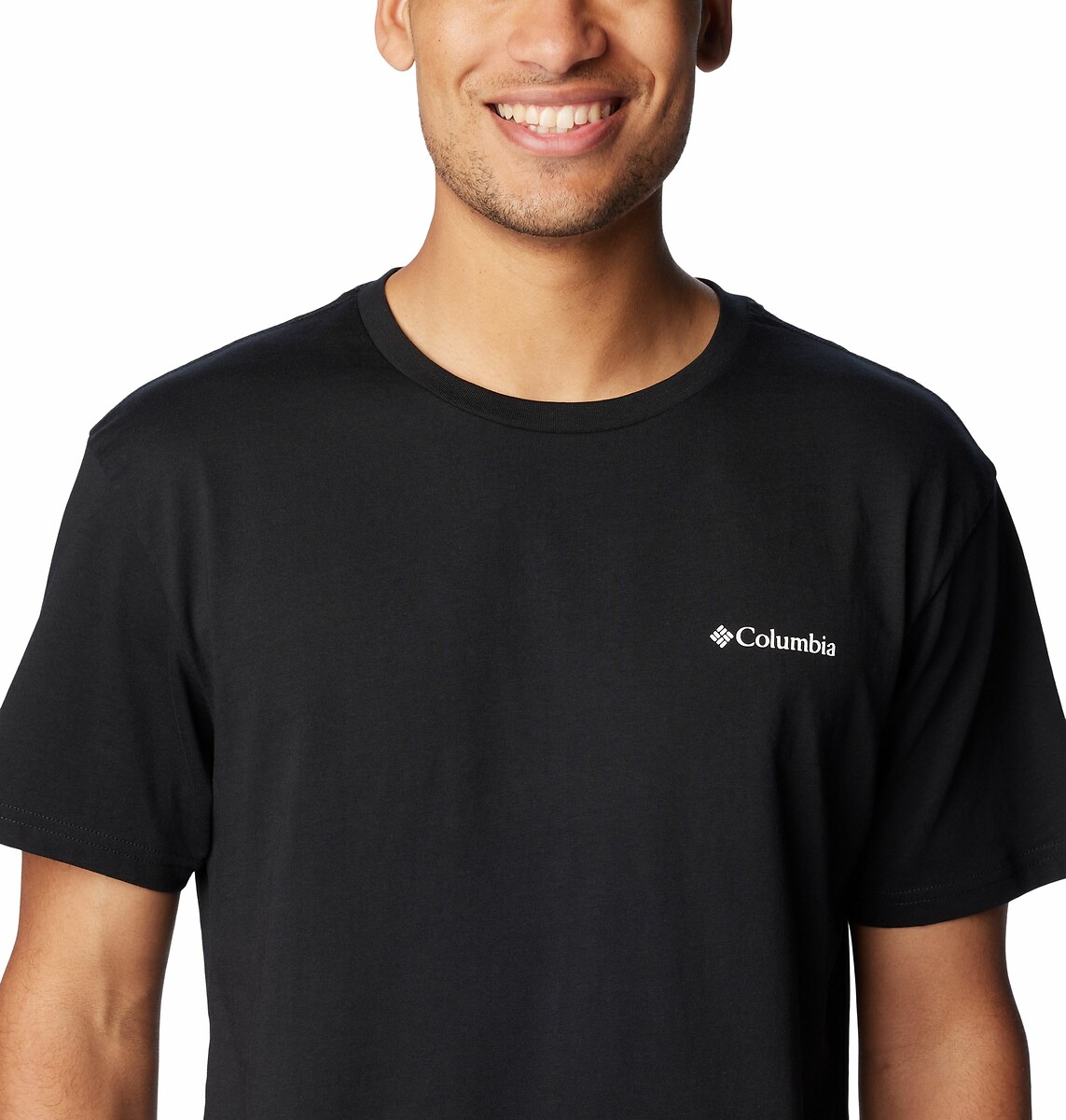 COLUMBIA<br>Camiseta de manga curta com logo no peito essencial