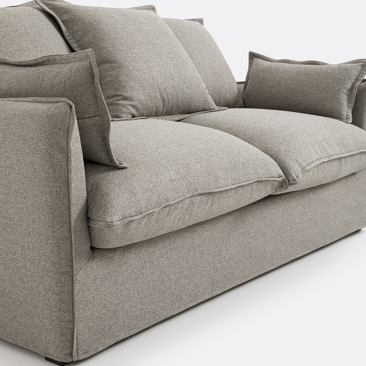 LA REDOUTE INTERIORS<br>Banqueta H14 cm, poliéster, Odna
