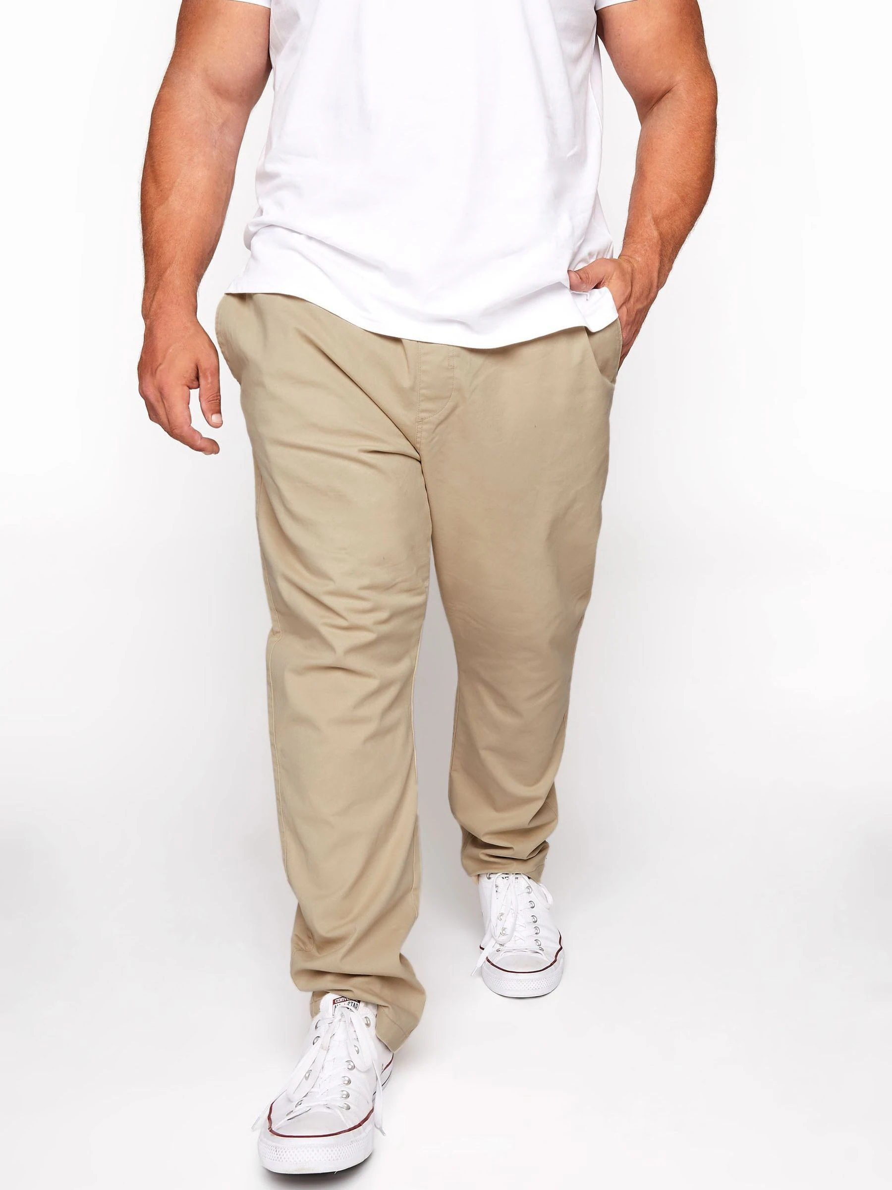 BadRhino Big & Tall Elasticated Waist Chinos