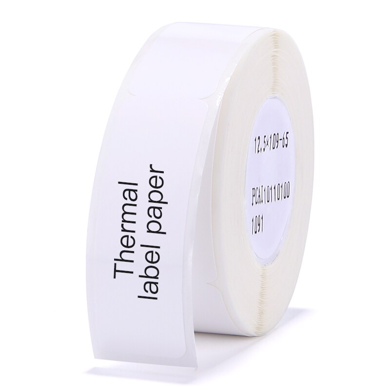 NIIMBOT Kabeletikett 12,5x74+35mm (weiss) 65 Stück für D11 & D110