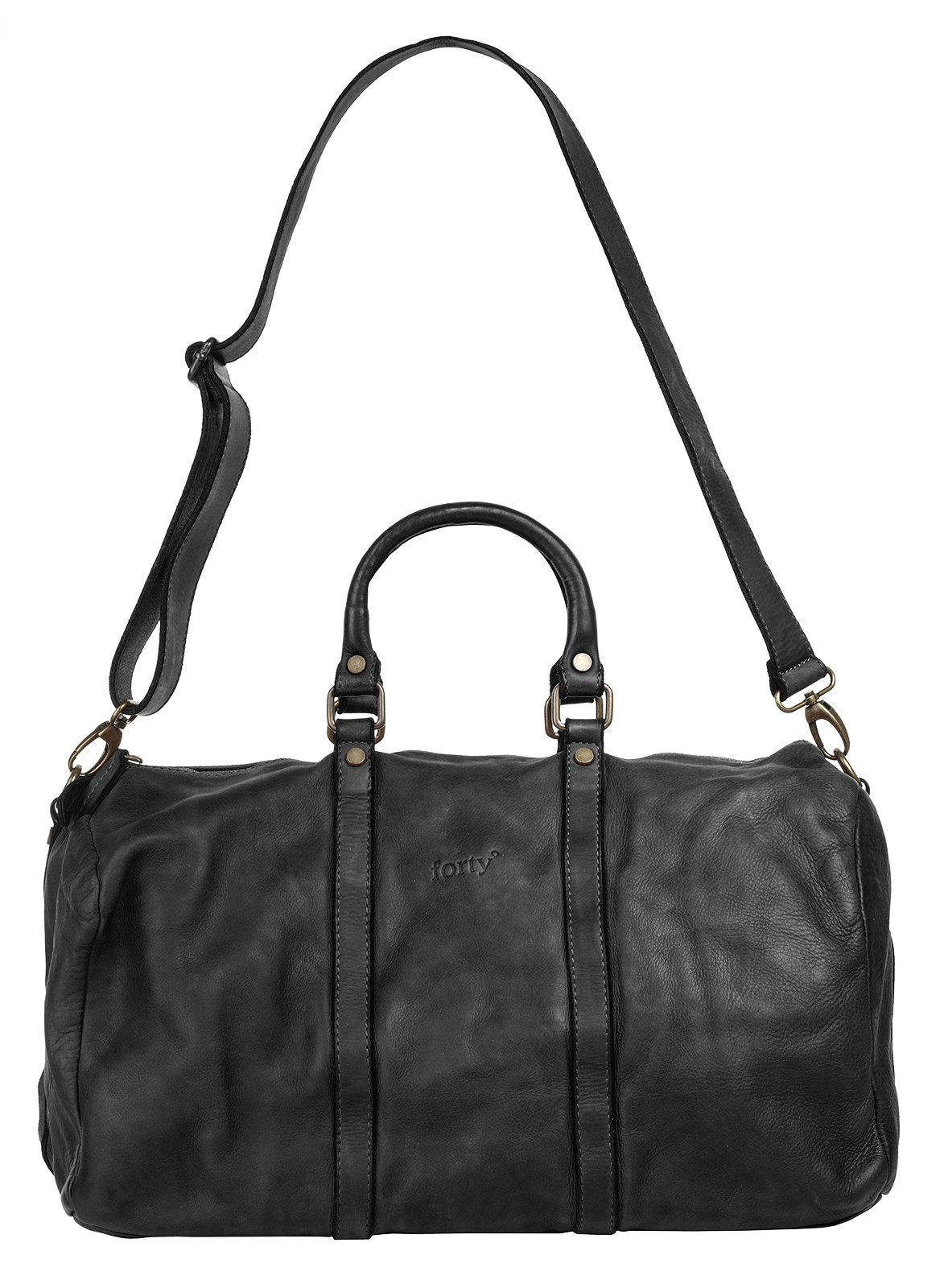 forty° Reisetasche echt Leder, Made in Italy