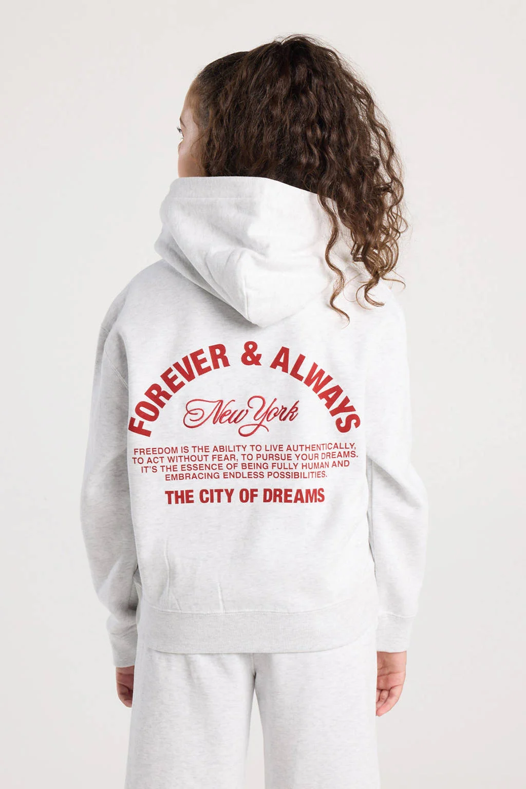 America Today hoodie grijs