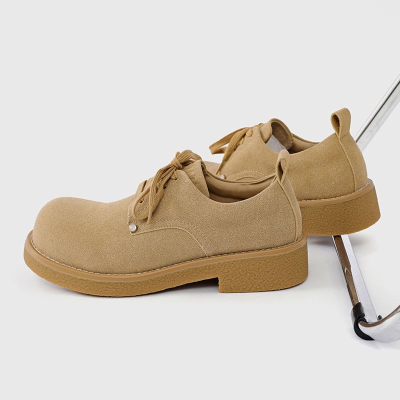 VEAZ - Veterschoenen met imitatieleren plateauzool