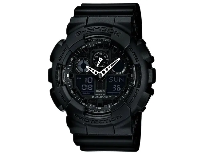 Casio GA-100-1A1ER, Vandfast, Kvarts