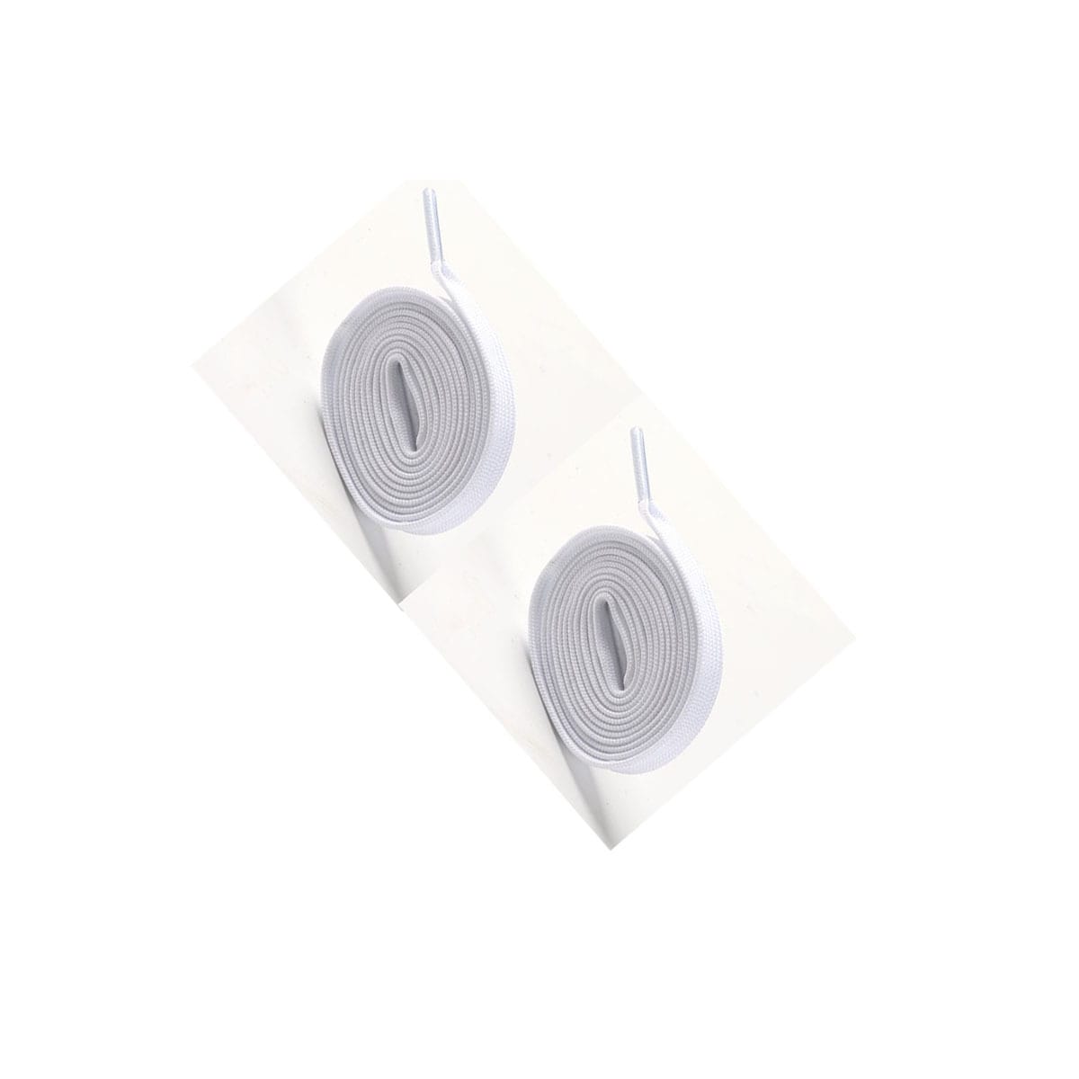4 par dobbeltlags skolisser, 1,4 meter hver Hvit