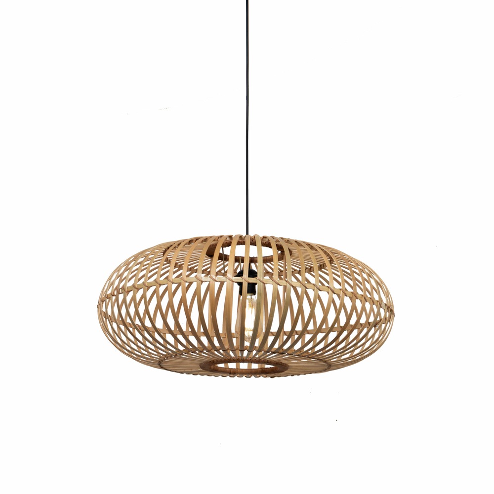 Abat-jour pour suspension - lou - bambou - naturel - cezare - ø68cm
