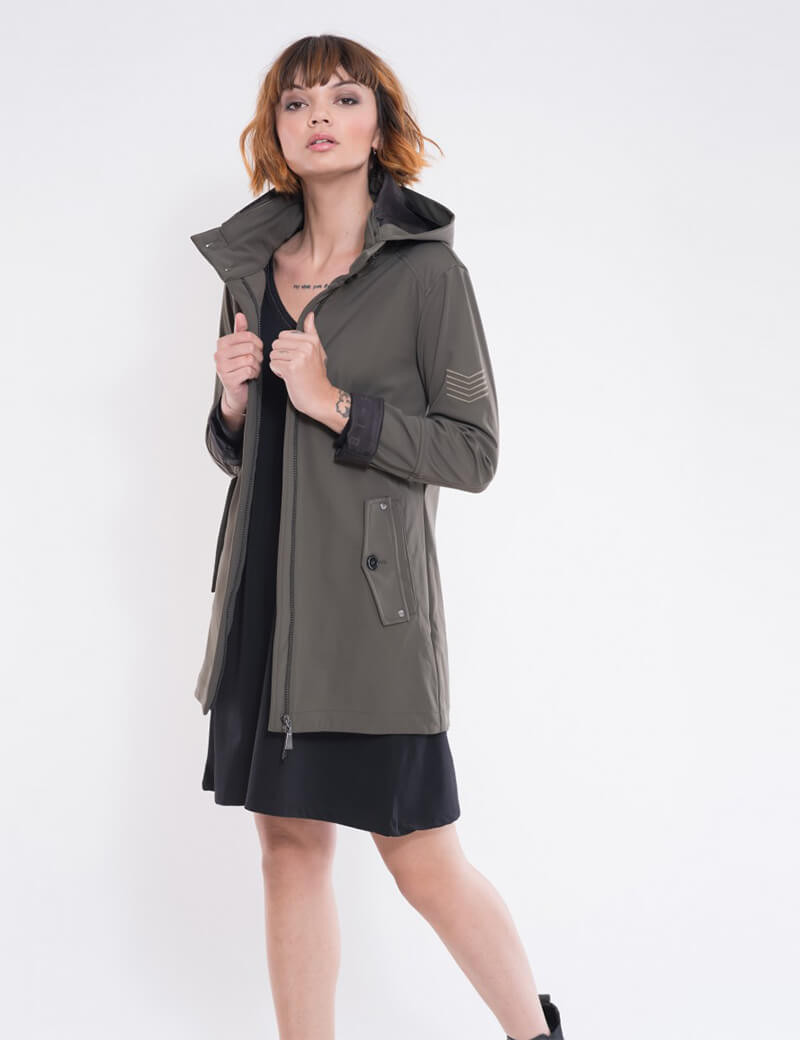HBT BASICS - CASSIE TRENCH KAKI