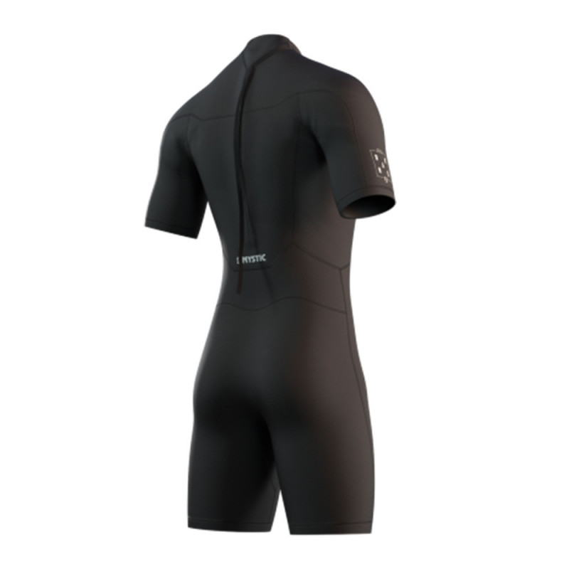 SHORTY NEOPRENE MYSTIC BRAND 3/2 BACKZIP BLACK