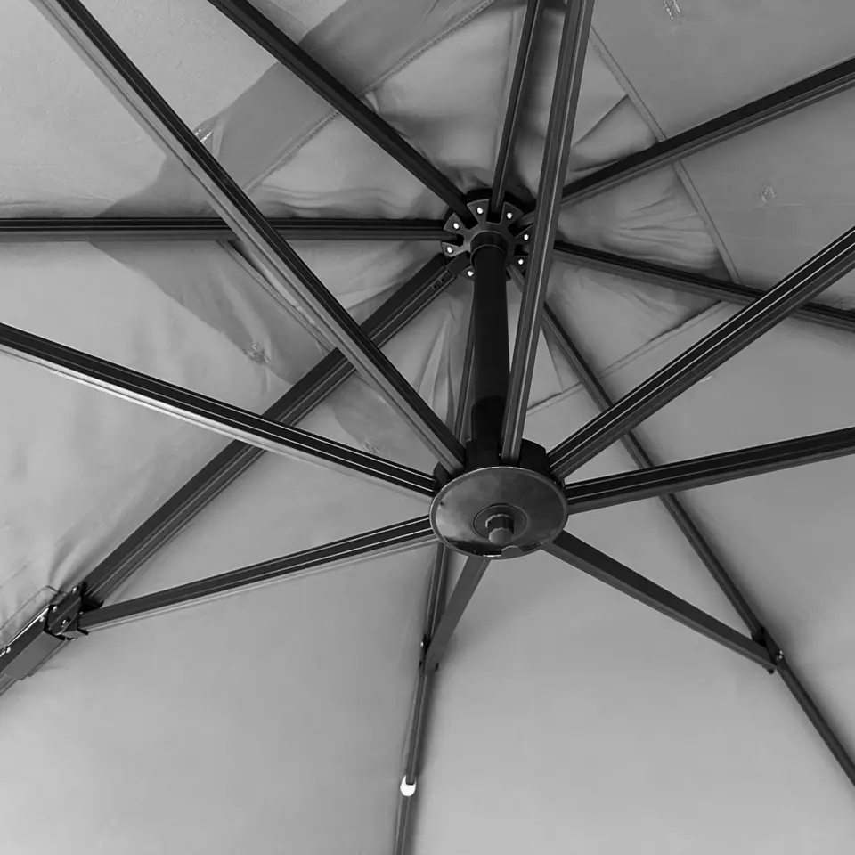 Happy Garden Parasol MOLOKAI - Grijs - Aluminium