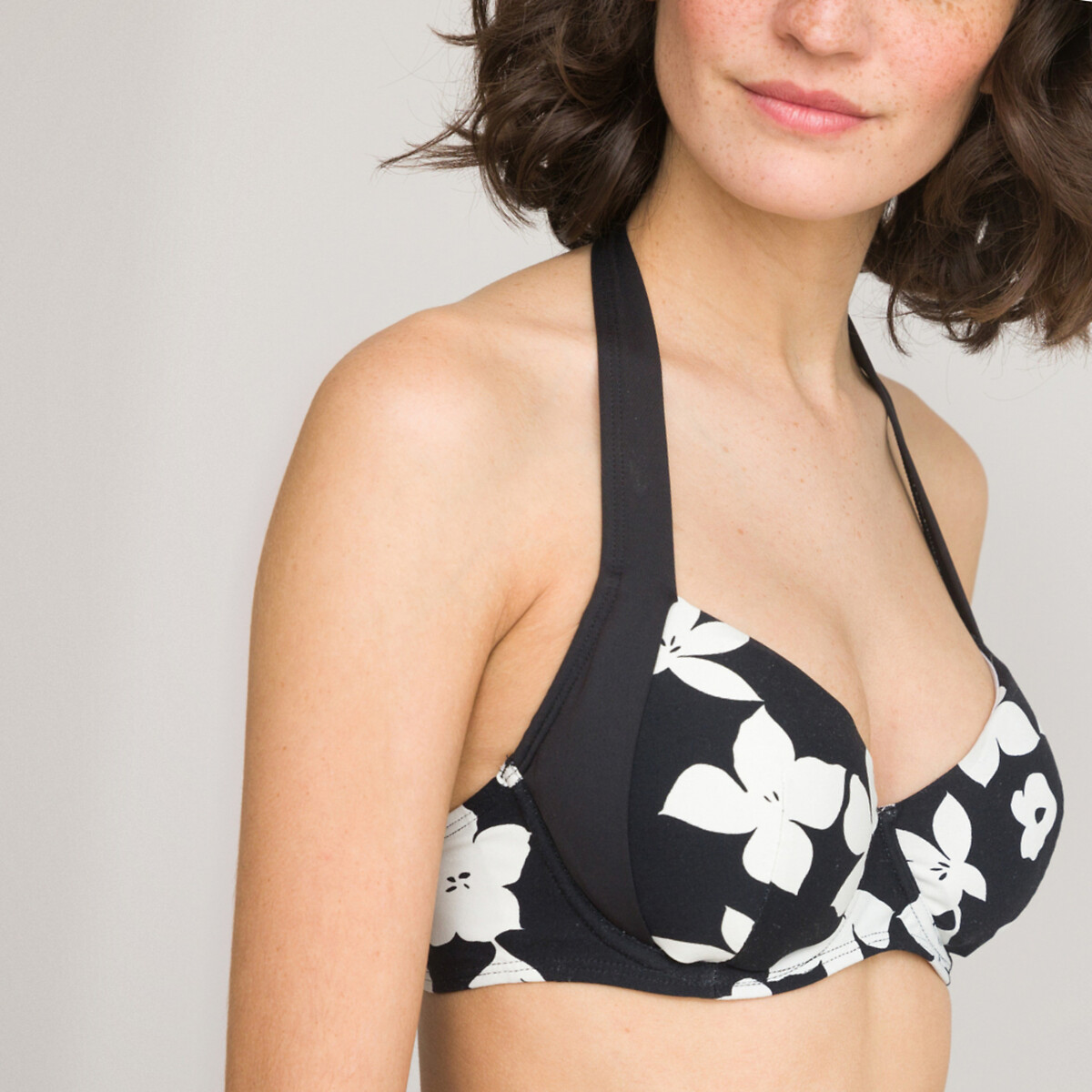 COLEÇÕES LA REDOUTE<br>Sutiã biquíni, estilo lenço e estampa floral