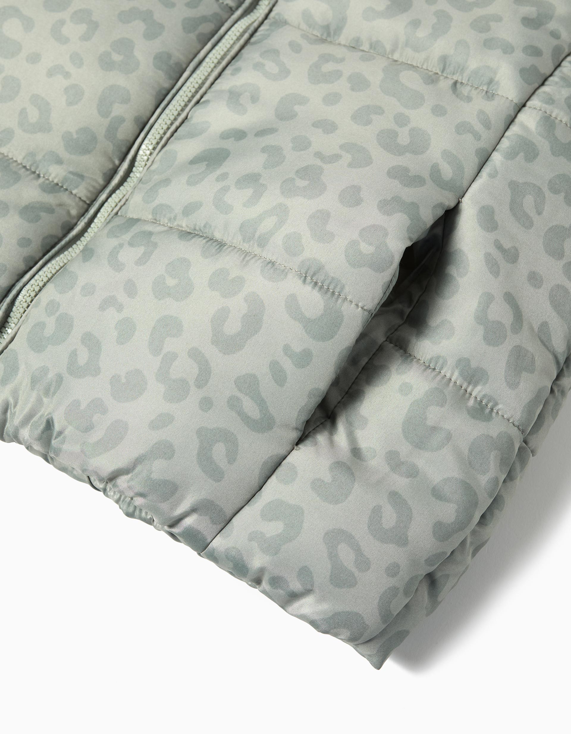 Colete Animal Print, Menina, Verde