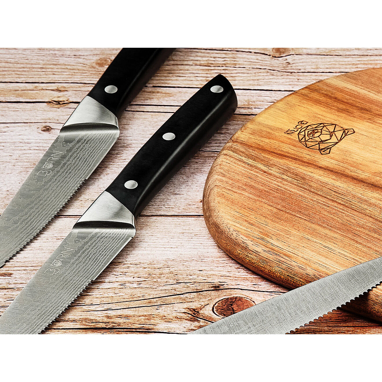 Bjorn 6 Couteaux à steak Erling inox mat - 26x3x1 cm