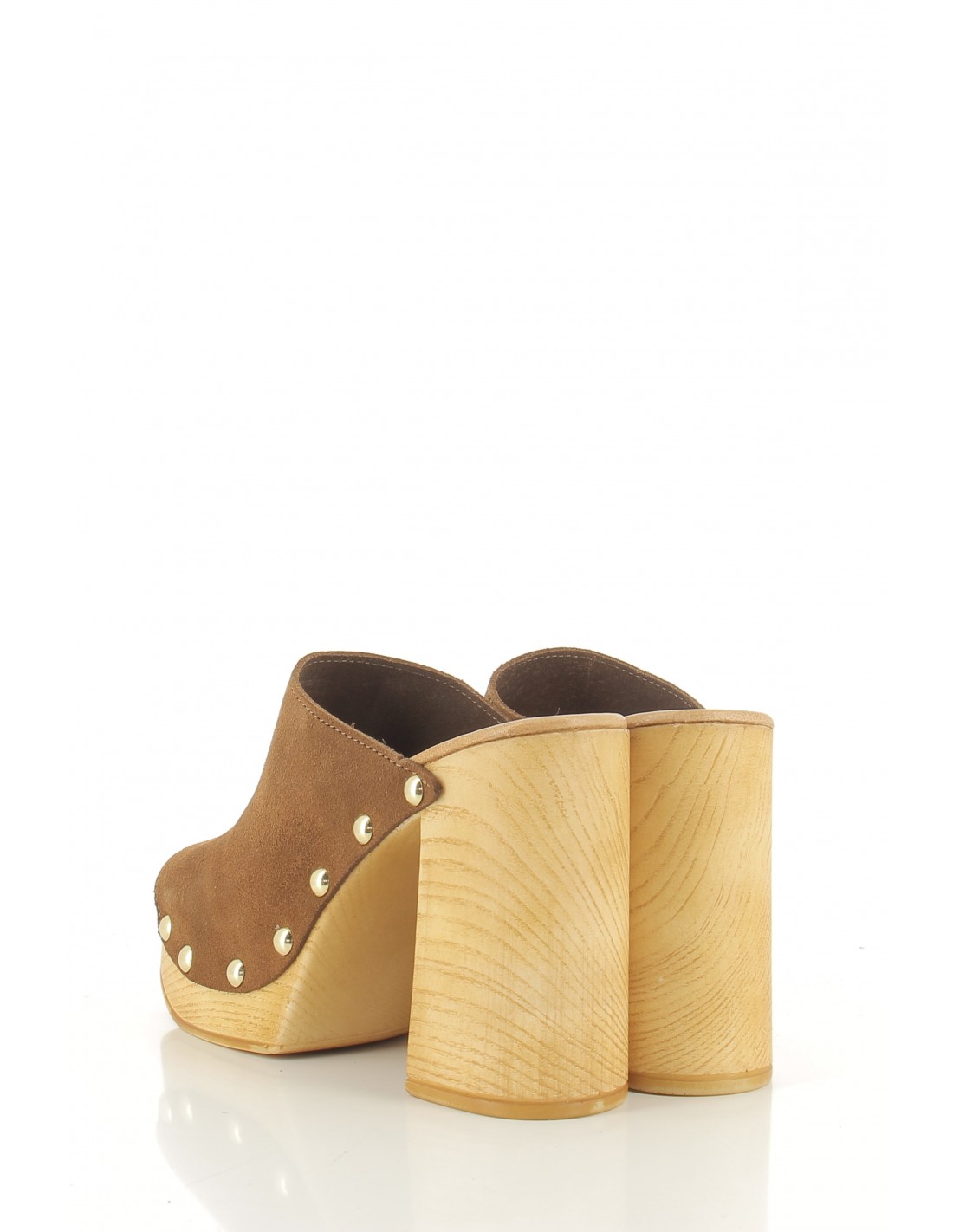 sandro rosi Mules à talon femme 8758 cuir marron