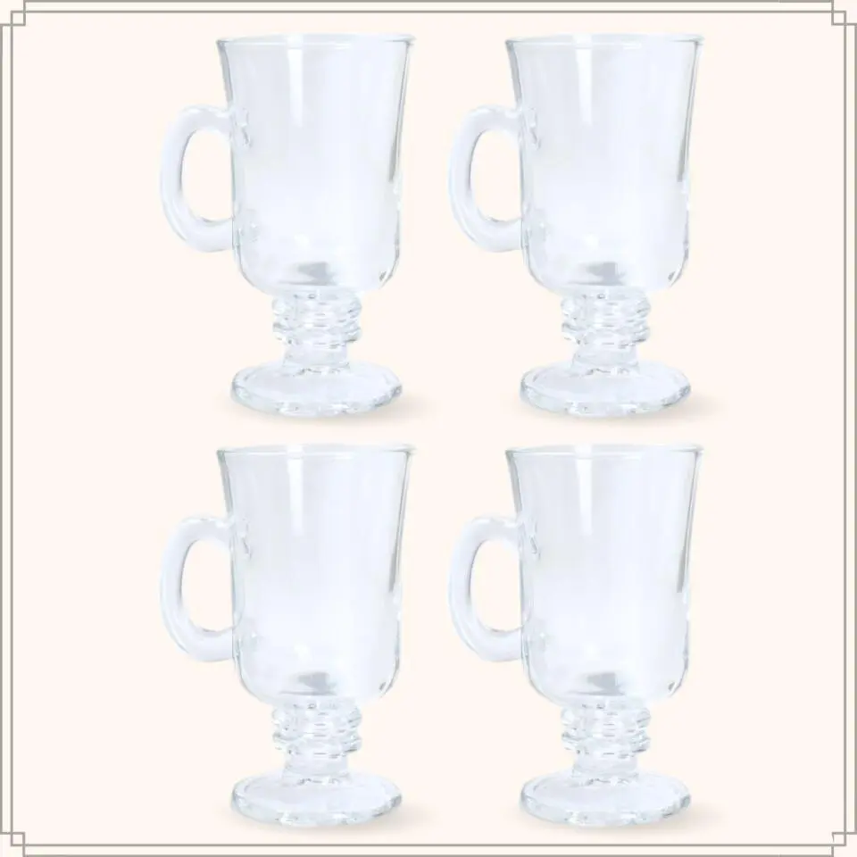OTIX Irish Coffee glazen Latte macchiato Koffietassen 4 stuks 240ml