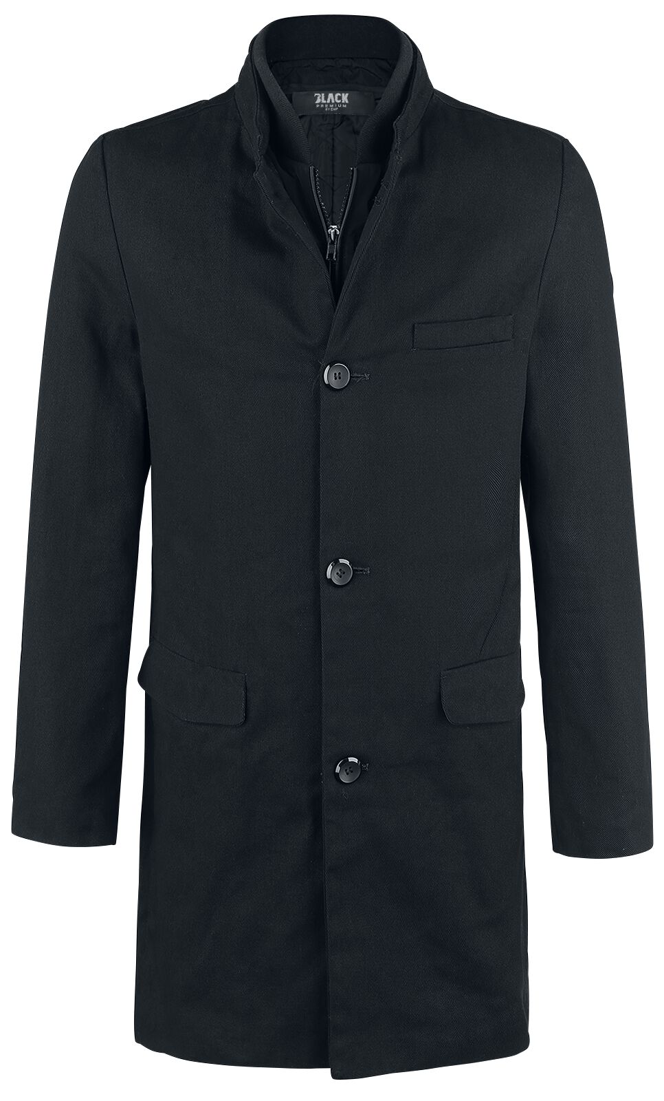 Manteau Boutonné | Black Premium by EMP Manteau court