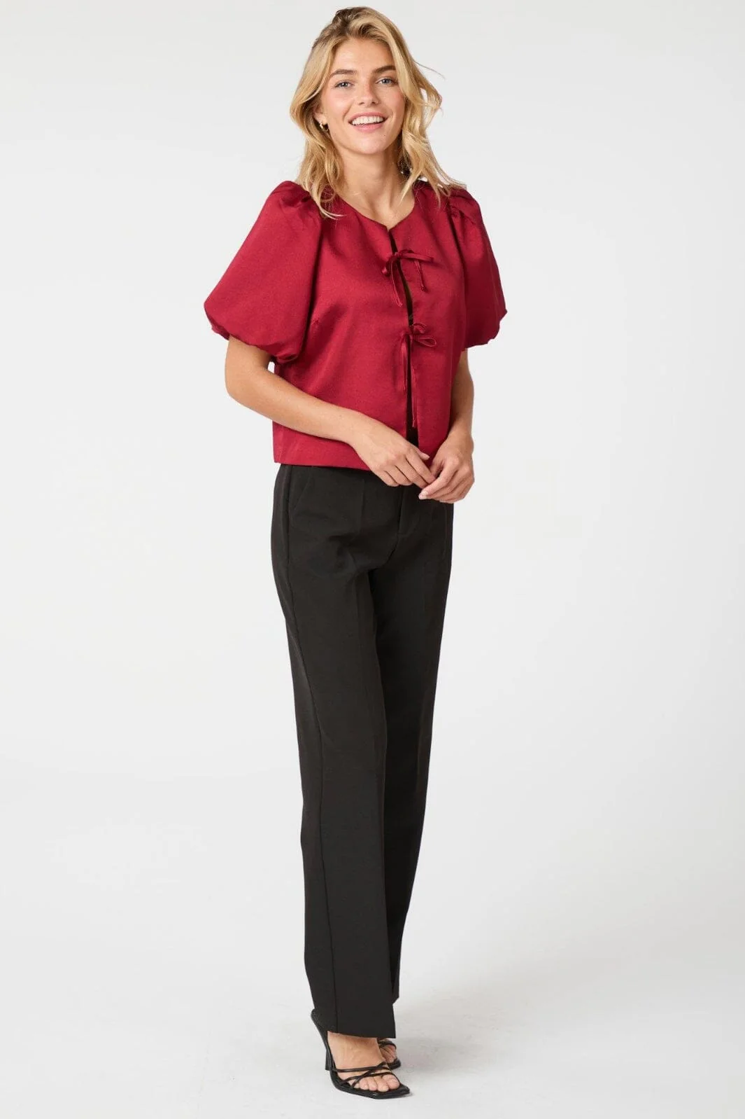 Neo Noir Aska Dull Satin Blouse 162685