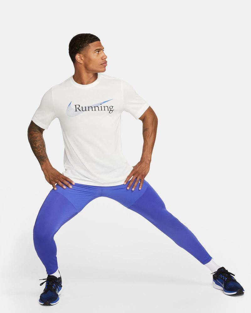 T-shirt de running Nike Dri-FIT Blanc pour homme