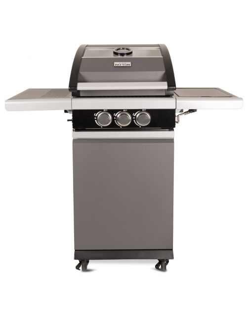 Patton Patio Pro Chef - Multi Grill 2+ Gasbarbecue - Barbecue - 54x110x113 cm 29 kg Grijs Zwart Geschikt Voor 4-6 Personen