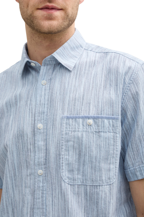 Tom Tailor blauwe heren overhemd