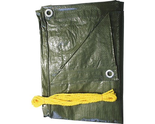 Houten zeildoek 210 gr/m² groen 1,5 x 6 m