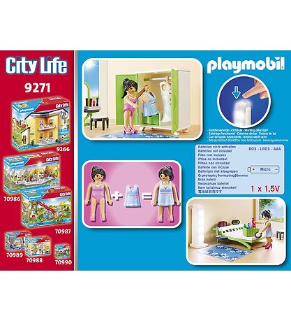 Playmobil City Life - Sovev?relse - 9271 - 38 Dele