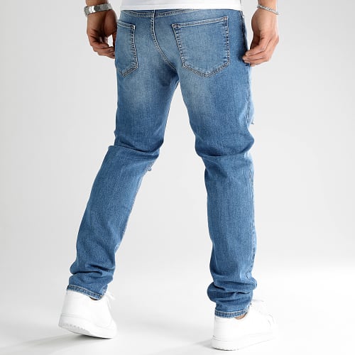 Jean Regular Fit Avec Destroy 2893 Bleu Denim