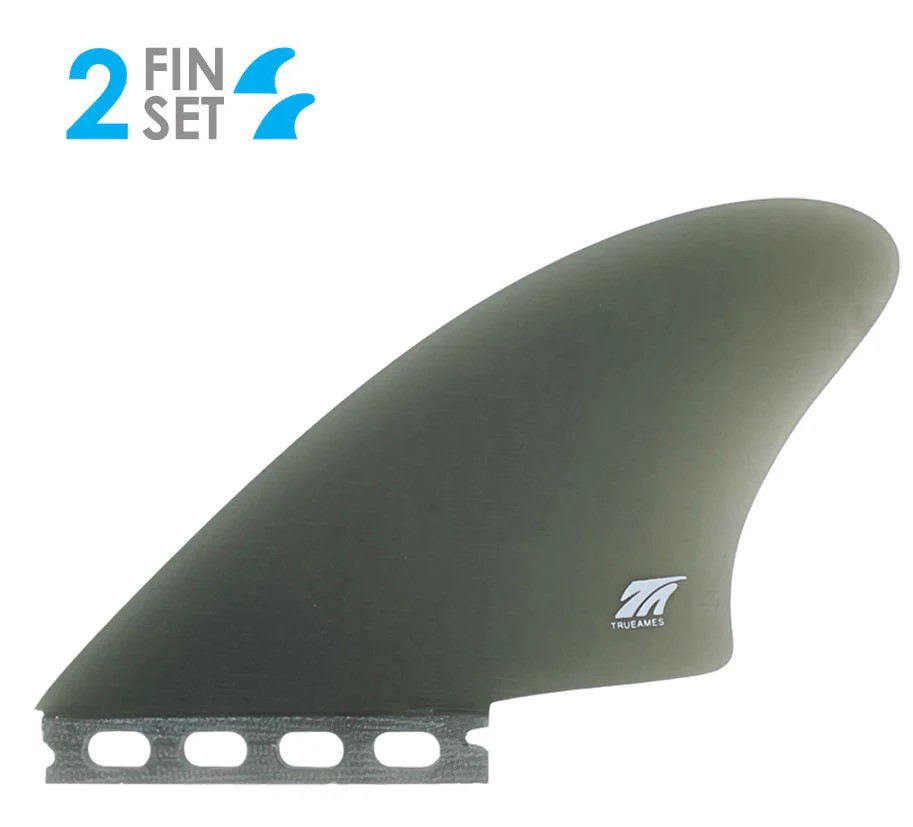 True Ames Fins Twin - Futures - Hobie Fish Keel Blue
