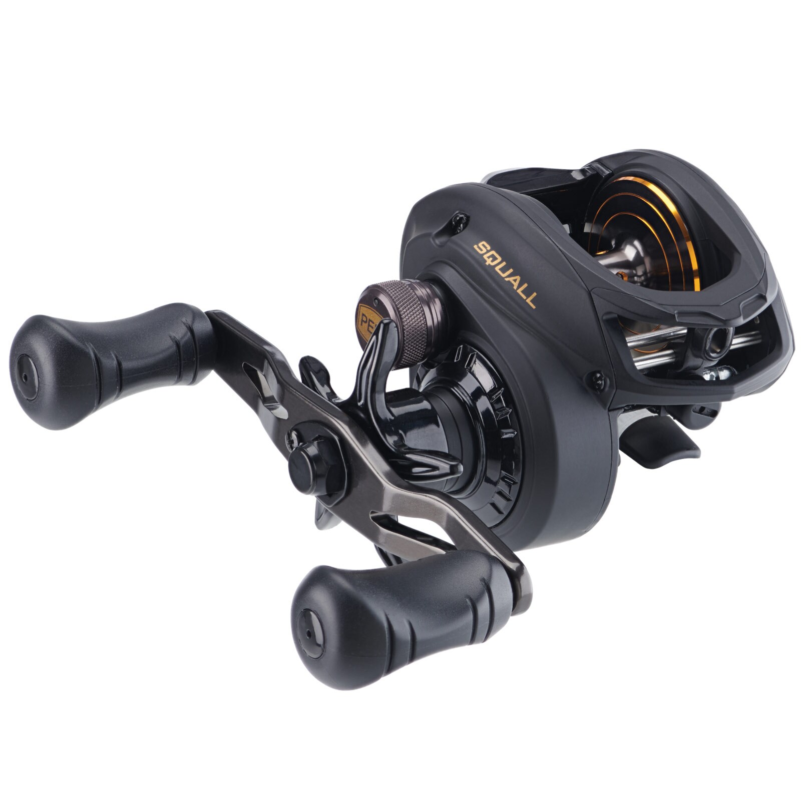 Penn Squall 200 Low Profile Baitcastrolle Linkshand