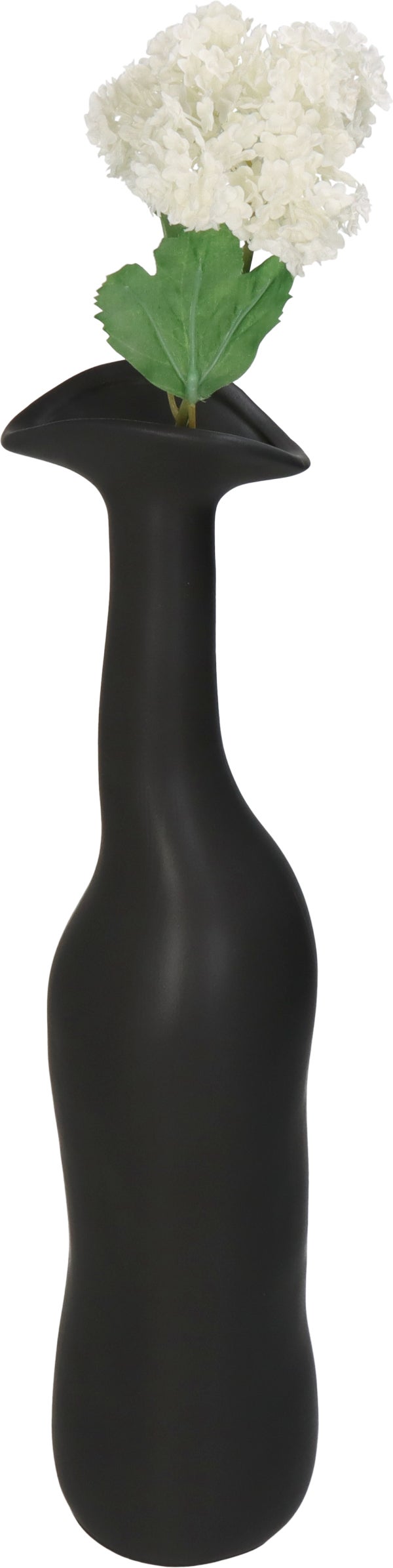 HD Collection vaas Wietze zwart D 9,5 H 39,5 cm