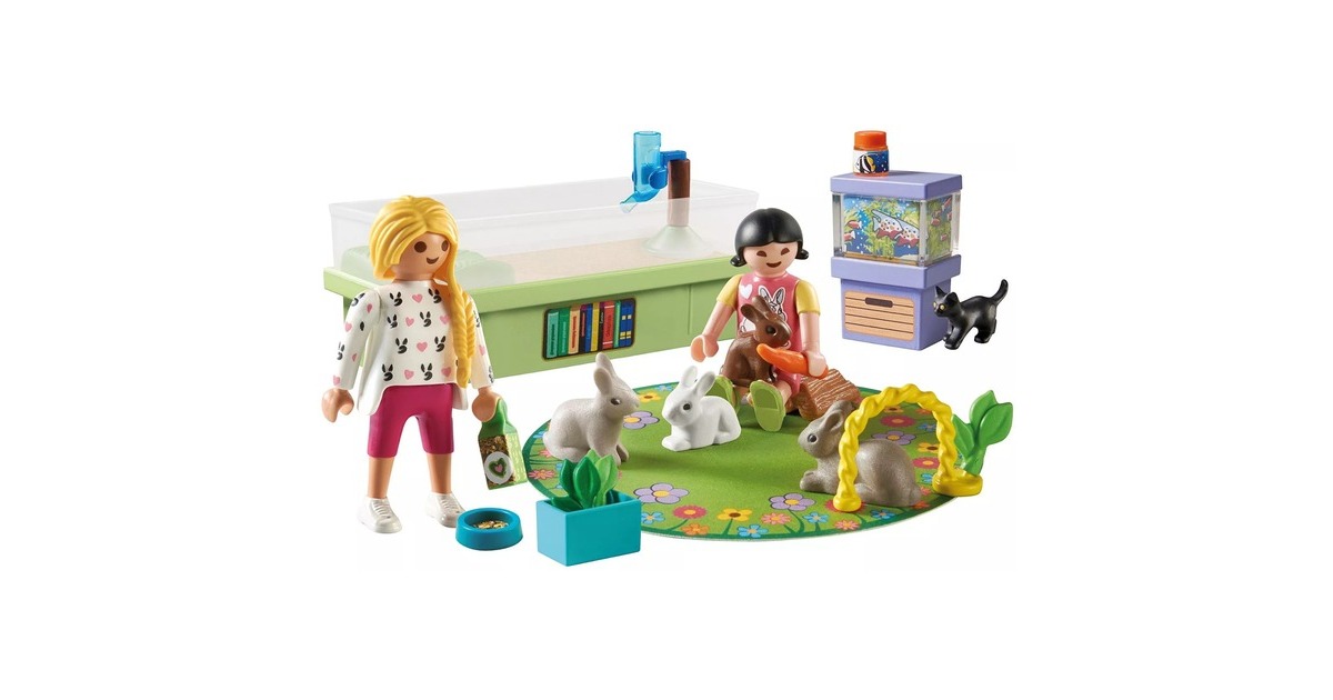 PLAYMOBILMy Life - Konijnenfamilie Constructiespeelgoed  (71753)