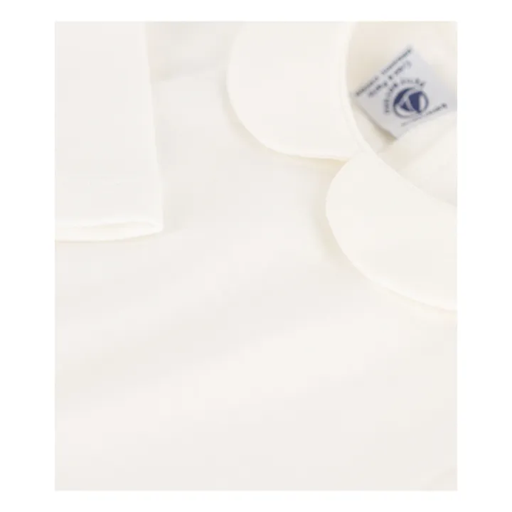 Petit Bateau T-shirt Col Claudine Coving | Blanc