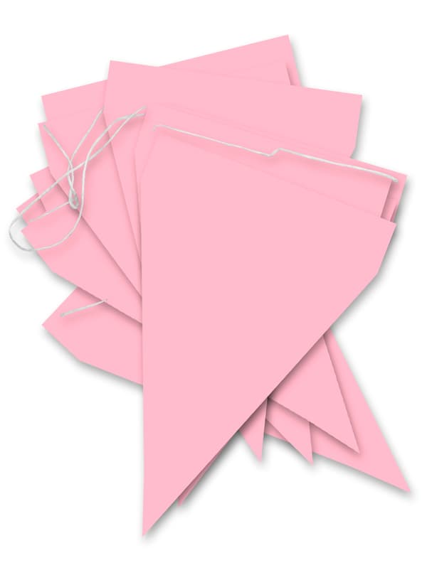 FUNIDELIA 1 Banner med Lysrosa flagg - Standard farger til dame og mann - 0