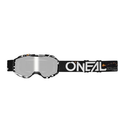 Masque cross O'Neal B-10 YOUTH - ATTACK V24 - CLEAR - Noir / Blanc