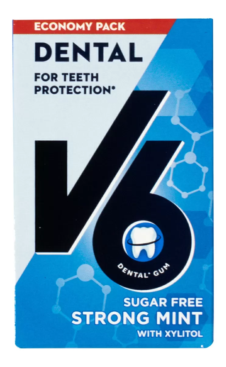 V6 Dental Care Strong Mint - 50 stk.