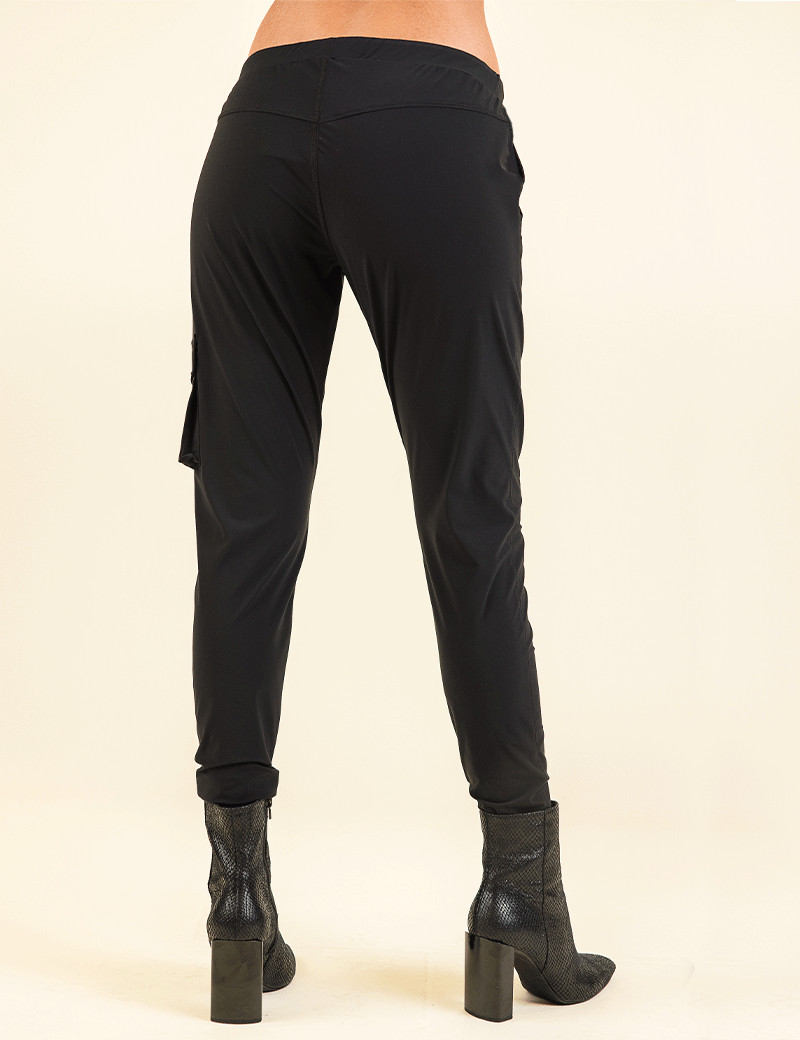 HBT BASICS ESSENTIELS | CRUZ CARGO UNI PANTALON FEMME NOIR
