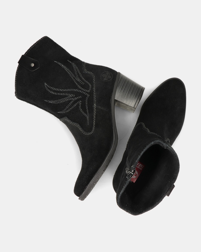 Rieker Rits- & gesloten boots  - zwart