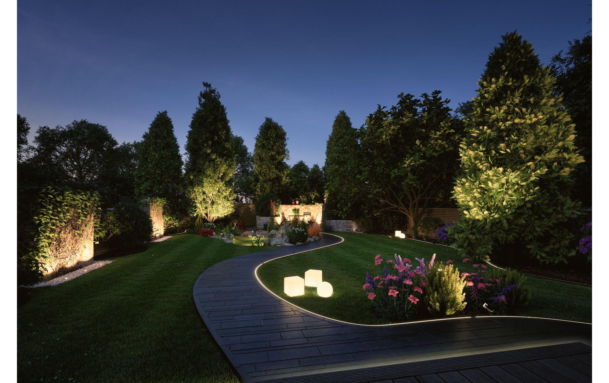 Gartenleuchte Plug & Shine GLOBE RGBW, ZigBeeSteuerbares Lichtobjekt mit Farbwechsel