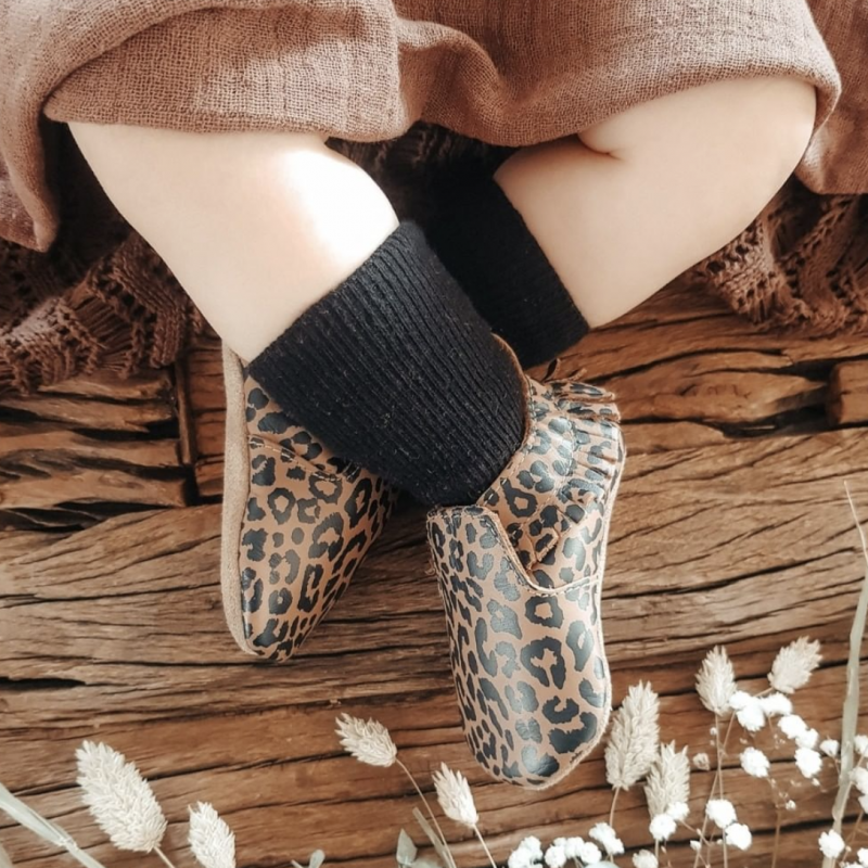 Bobux Bobux chaussons léopard