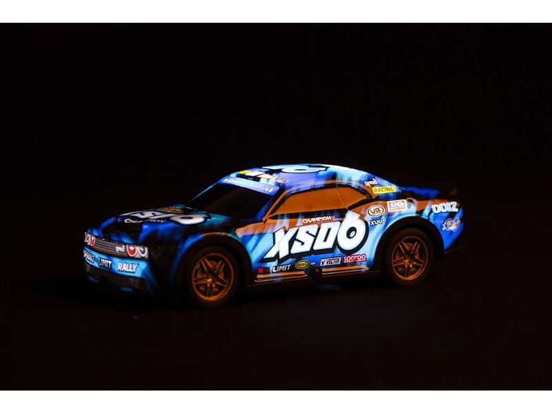 TEC-TOY Auto Roar SXO6 mit Licht, Blau, 1:22 Ferngesteuerter Sportwagen mit Licht für Kinder ab 3 Jahren