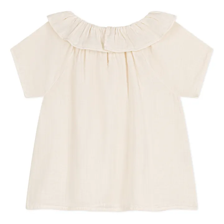 Petit Bateau Blouse Maggy Gaze de Coton | Ecru