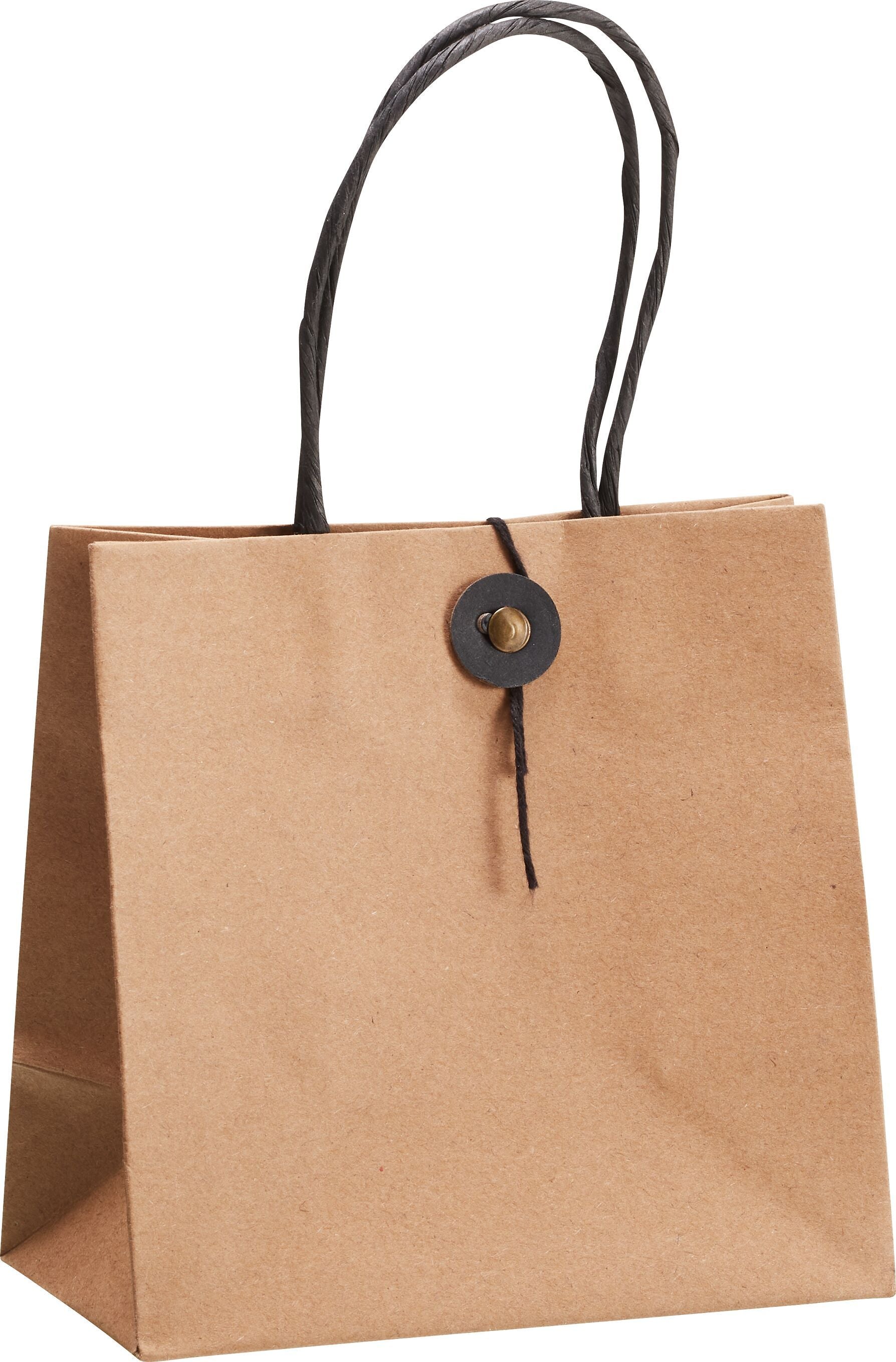 BASIC Geschenktasche - Natur / B: 14.0 cm x T: 8.0 cm x H: 14.0 cm