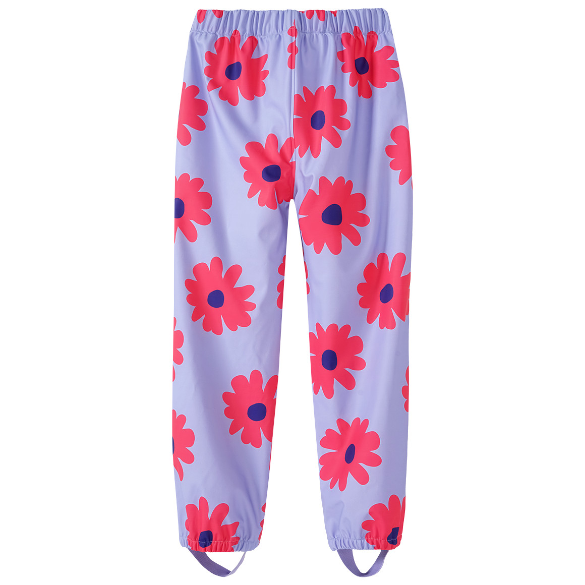 Mädchen Regenhose mit Blumen-Allover helllila