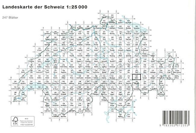 BUNDESAMT - 1235 ANDEER ECHELLE 1 25 000